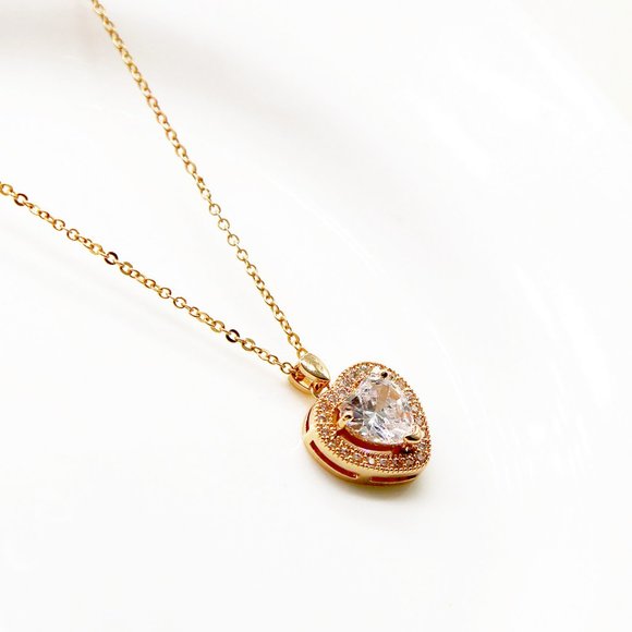 COACH Pavé Black Heart & Cubic Zirconia Pendant Necklace In Silver Tone, 16"-18" | Bloomingdale's